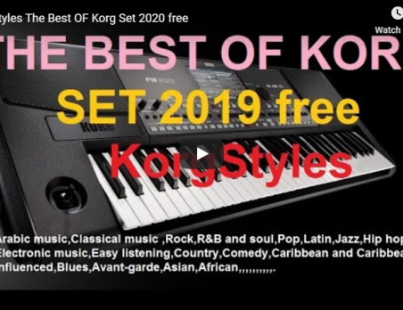 anis-Korg Styles The Best OF Korg Set pa900 2020 free